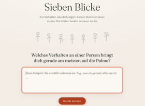 Sieben Blicke - interaktive Reframing Übung mit KI