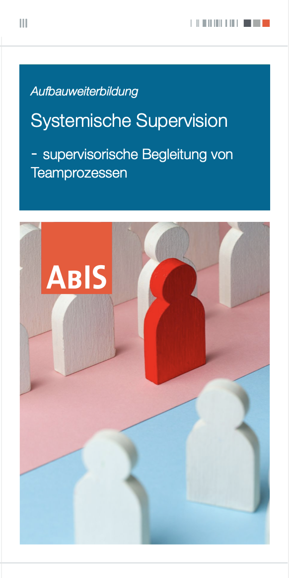 Flyer Aufbaukurs Systemische Supervision